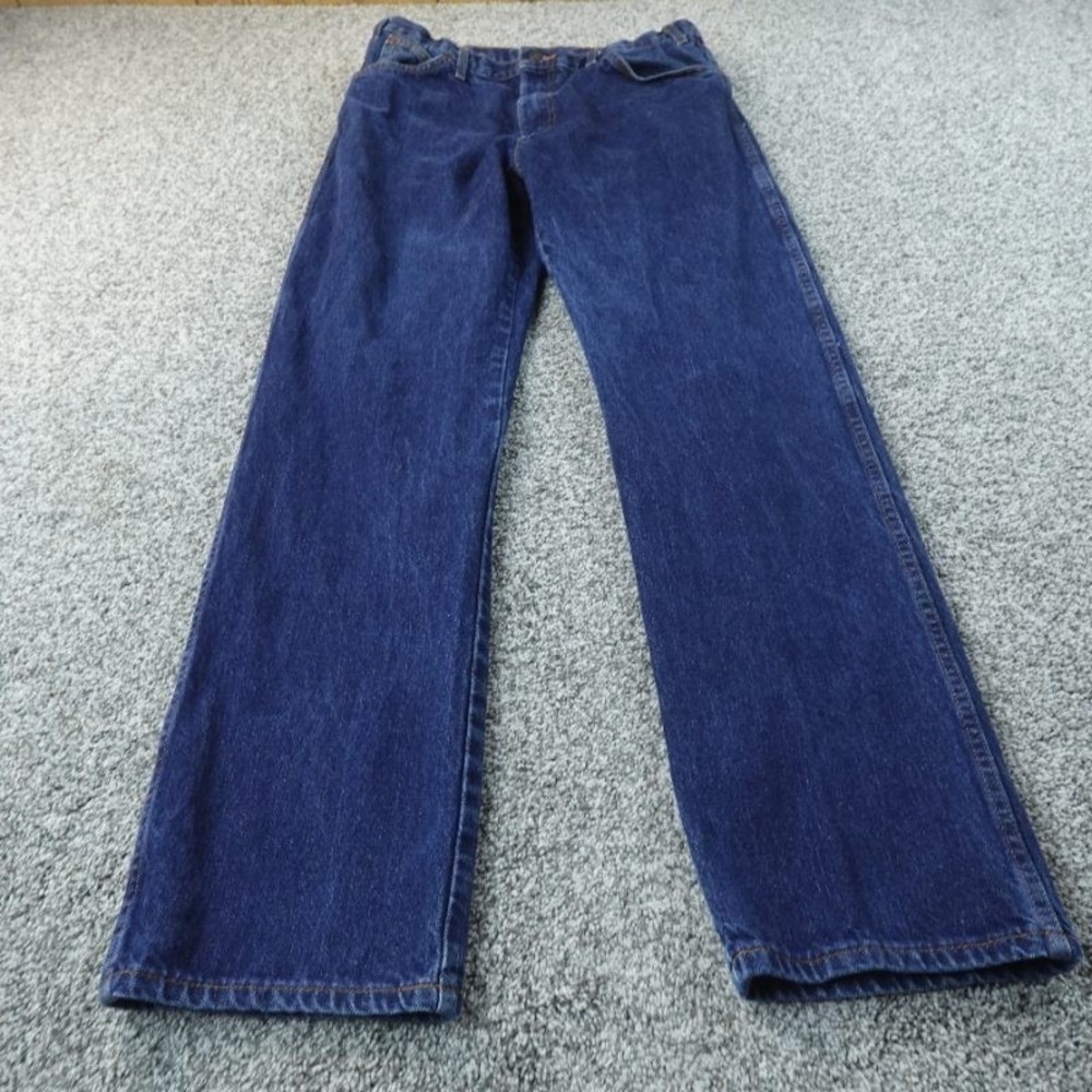 Dickies Jeans‎ Mens 36X34 Dark Blue Denim Pants Straight 5 Pocket Outdoor Casual